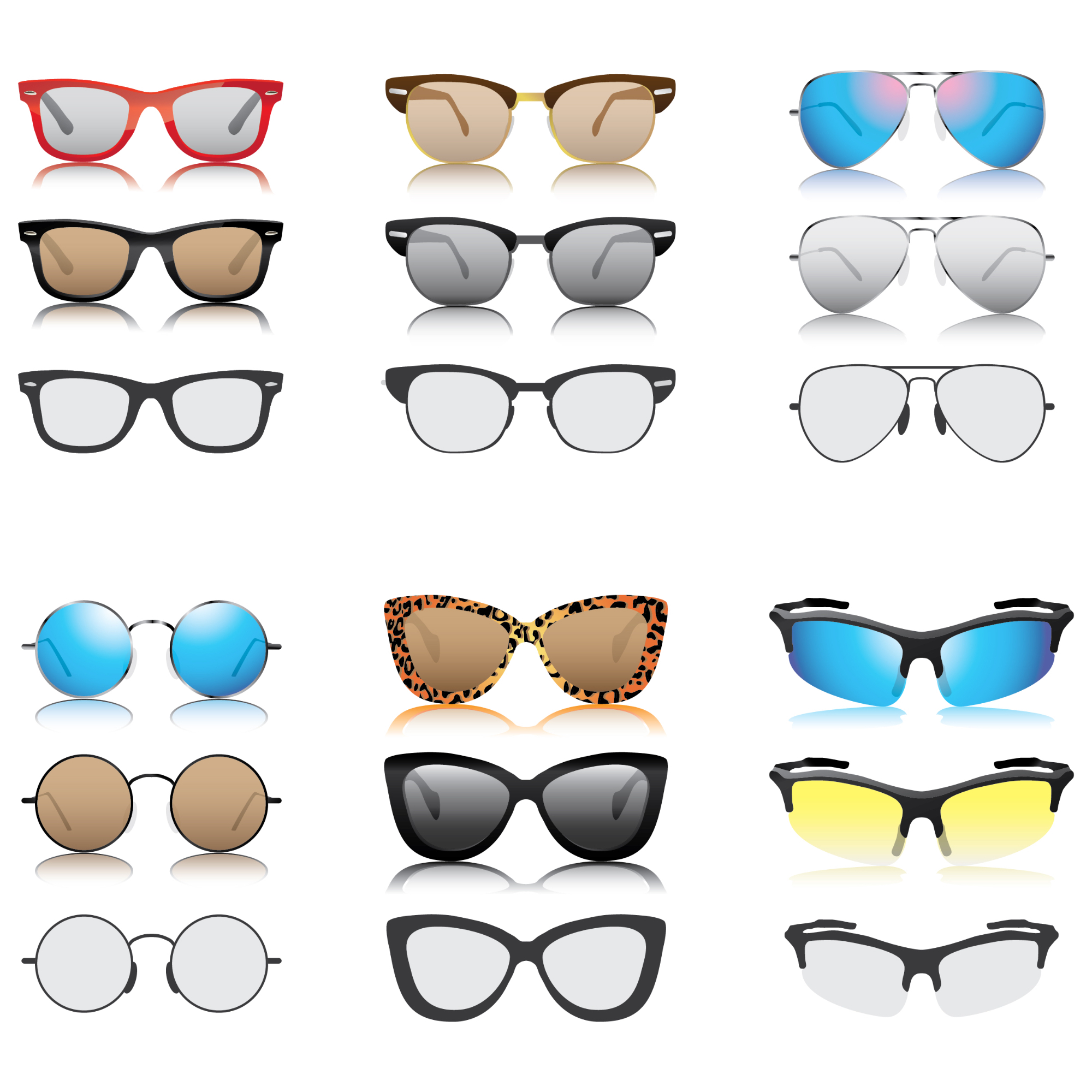 Vse vrste očal , ki jih poznamo danes