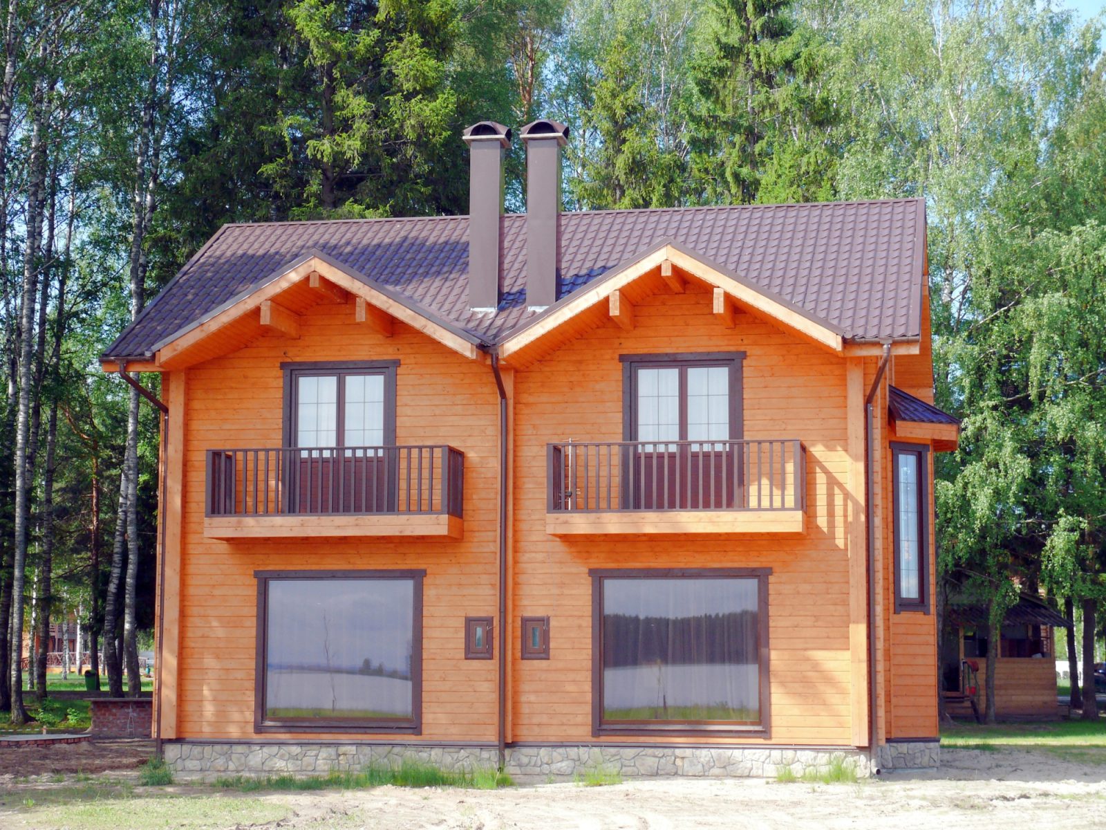 Lesene hiške so se odlično podale k mojem vrtu